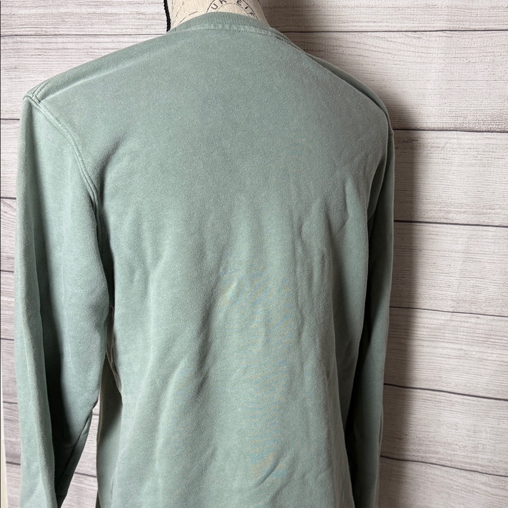 Zutter Sage Green 'Long Live Cowboys' Crew Neck Sweatshirt Size Small - Picture 3 of 5